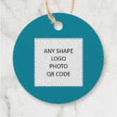 Étiquettes Cadeau Merci Appréciation Professionnelle Turquoise (Dos)