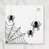 Étiquettes Cadeau Merci, araignée (Dos)