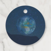 Étiquettes Cadeau Merci Astronaut fête d'anniversaire Espace extra-a (Dos)