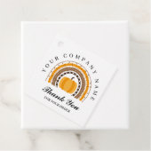 Étiquettes Cadeau Merci Automne Arc en ciel Citrouille Affaires (En situation)