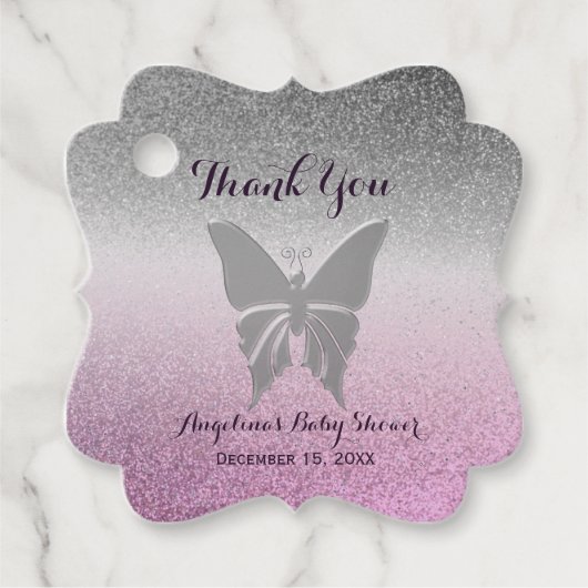 Étiquettes Cadeau Merci baby shower (Devant)