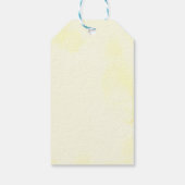 Étiquettes-cadeau Merci Baby shower citron aquarelle (Dos)