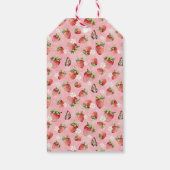 Étiquettes-cadeau Merci Baby shower fraise (Dos)