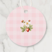 Étiquettes Cadeau Merci baies beaucoup Fraise anniversaire (Dos)