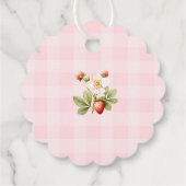 Étiquettes Cadeau Merci beaucoup de fraise Merci (Dos)