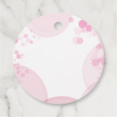 Étiquettes Cadeau Merci Beaucoup Pink et White Bokeh Merci (Dos)