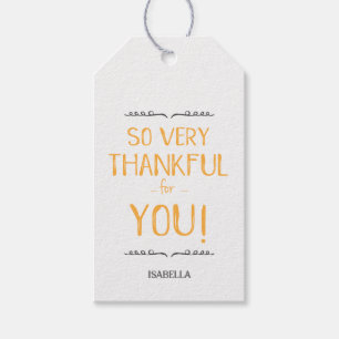 Étiquettes-cadeau Merci beaucoup pour vous - Thanksgiving tags