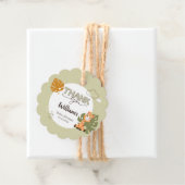 Étiquettes Cadeau Merci bébé Giraffe, Baby shower Invitation (En situation)