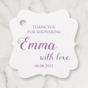 Étiquettes Cadeau Merci Bébé Pour Baby shower De Douche