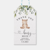 Étiquettes-cadeau Merci bérez beaucoup de faveur tag (Devant)