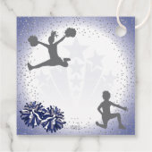 Étiquettes Cadeau Merci bleu marine (Dos)