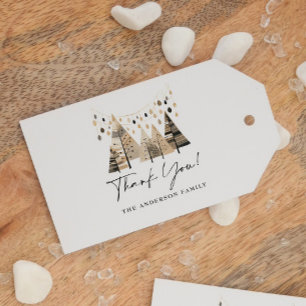 Étiquettes-cadeau Merci Boho Noël