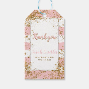 ÉTIQUETTES-CADEAU MERCI BRUNCH ET BUBBLY