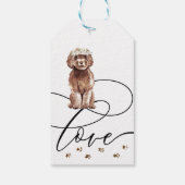 Étiquettes-cadeau Merci Cavalier Cavapoo chien Mariage (Dos)