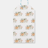 Étiquettes-cadeau Merci Citrouille de Baby shower (Dos)