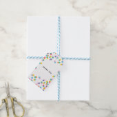 Étiquettes-cadeau Merci coloré Confetti (Avec de laficelle)