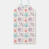 Étiquettes-cadeau Merci Coquillage Anniversaire Minimal (Dos)