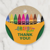 Étiquettes Cadeau Merci Crayon (Dos)