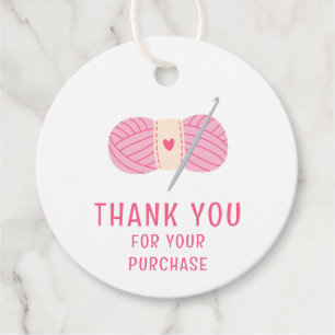 Étiquettes Cadeau Merci Crochet Crochet Pour Votre Achat