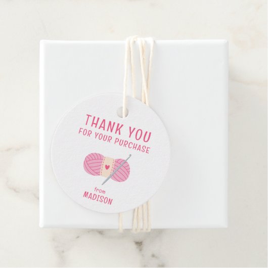 Étiquettes Cadeau Merci Crochet Crochet Pour Votre Achat (En situation)