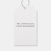 Étiquettes-cadeau Merci d'affaires de l'arpenteur foncier moderne (Dos)