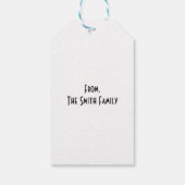 Étiquettes-cadeau Merci d'aller sur Extra Mile (Dos)