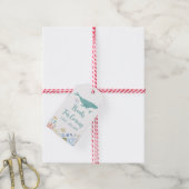 Étiquettes-cadeau Merci d'anniversaire de baleines (Avec de la ficelle)