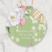 Étiquettes Cadeau Merci d'anniversaire de Champagne de luxe (Dos)