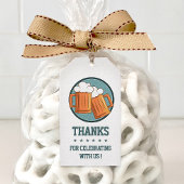 Étiquettes-cadeau Merci d'anniversaire de la bière