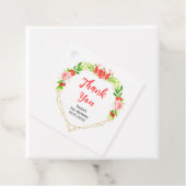 Étiquettes Cadeau Merci d'anniversaire de la grenade à pastèque (En situation)