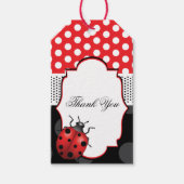 Étiquettes-cadeau Merci d'anniversaire de Ladybug (Devant)