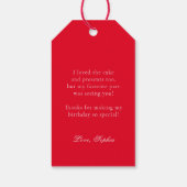 Étiquettes-cadeau Merci d'anniversaire de Ladybug (Dos)