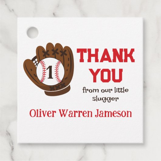 Étiquettes Cadeau Merci d'anniversaire pour bébé étoilé (Devant)