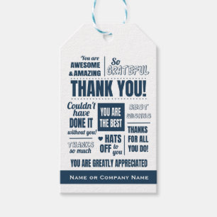 Étiquettes-cadeau Merci d'appréciation des bénévoles