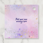 Étiquettes Cadeau Merci d'aquarelle de Donut (Dos)