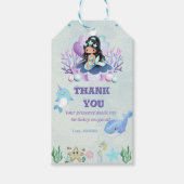 Étiquettes-cadeau Merci d'aquarelle magique Sirène (Devant)