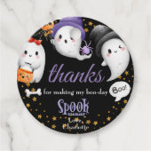 Étiquettes Cadeau Merci d'avoir rendu mon livre Jour Spooktacular (Devant)