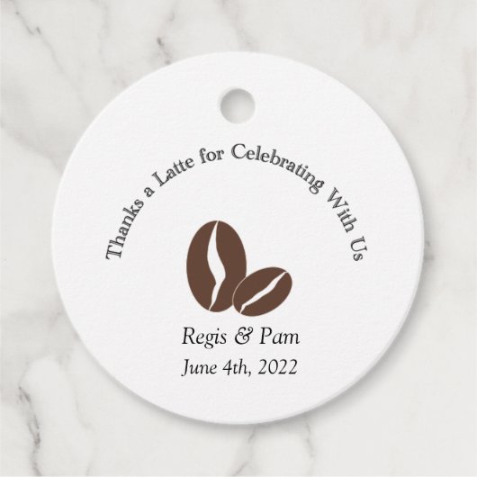 Étiquettes Cadeau Merci d'avoir une dernière balise (Devant)