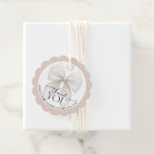 Étiquettes Cadeau Merci de Baby shower (En situation)