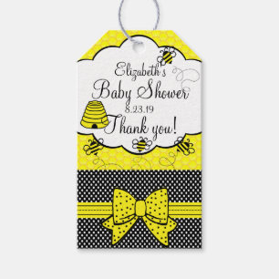Étiquettes-cadeau Merci de baby shower d'abeille
