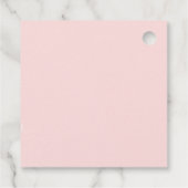 Étiquettes Cadeau Merci de Baby shower de Citrouille de chute en or  (Dos)