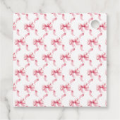 Étiquettes Cadeau Merci de Baby shower de coquette rose (Dos)