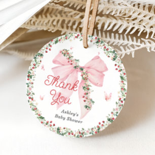 Étiquettes Cadeau Merci de Baby shower de de la boue douce aux frai