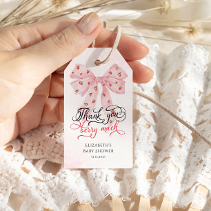 Étiquettes-cadeau Merci de Baby shower de de la boue douce aux frai