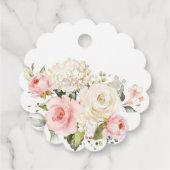 Étiquettes Cadeau Merci de Baby shower de fille Citrouille rose (Dos)