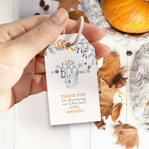 Étiquettes-cadeau Merci de Baby shower de Little Boo Halloween
