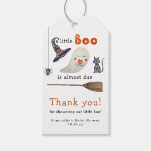 Étiquettes-cadeau Merci de Baby shower fantôme mignon