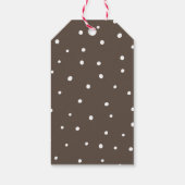 Étiquettes-cadeau Merci de Baby shower fille ours mignonne (Dos)