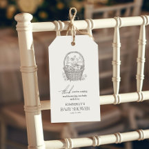 Merci de Baby shower forestier antique Favoriser