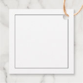 Étiquettes Cadeau Merci de Baby shower minimal (Dos)